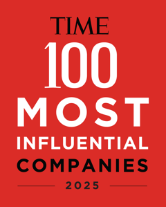 T100 Most Influential Companies_Time100 MIC_Badge - CMYK - Black & White on Red T100 Most Influential Companies_Time100 MIC_Badge - CMYK - Black & White on Red